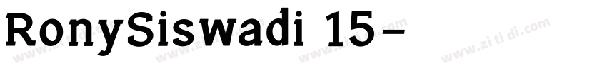 RonySiswadi 15字体转换